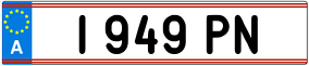 Trailer License Plate